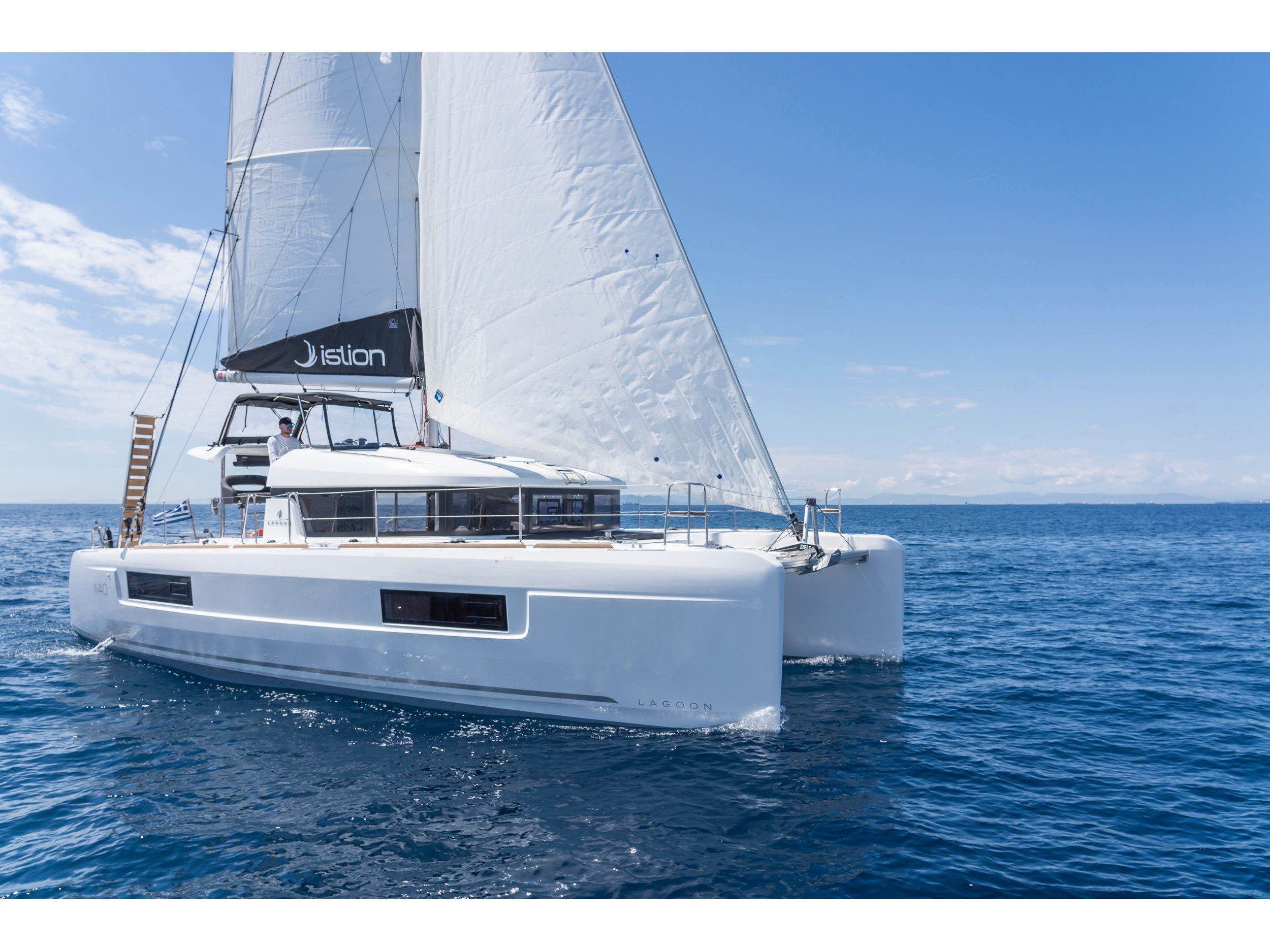 Yachtcharter Lagoon 40 - Griechenland, Dodokanezu Inseln, Erscheint